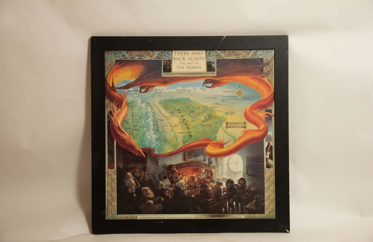 Map of The Hobbit print art Map of The Hobbit print art