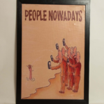 Orange and Brown Print art