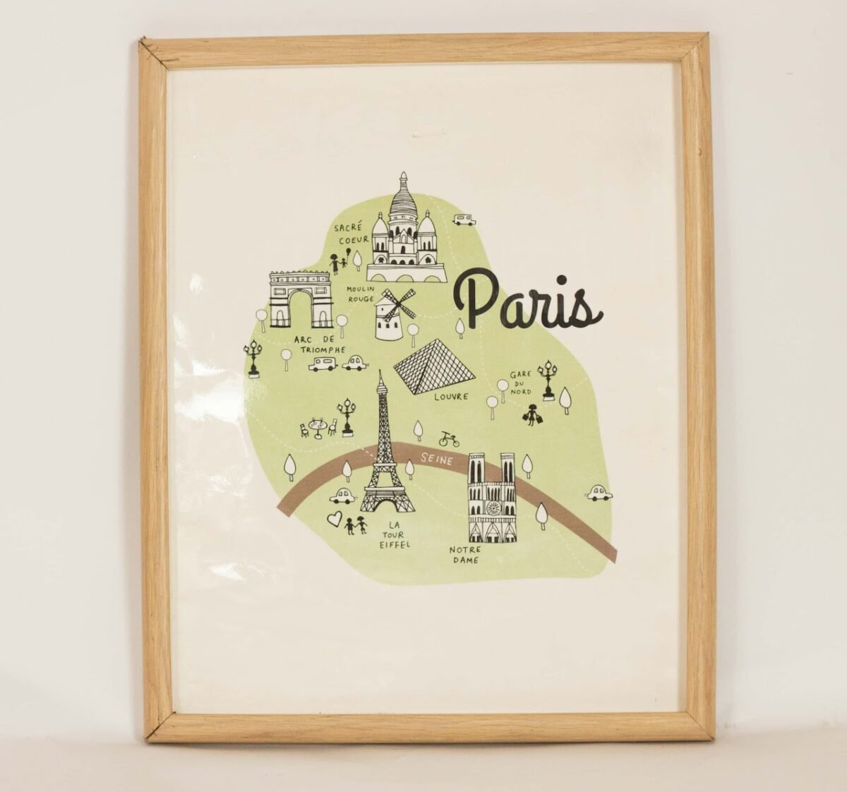 Paris Map Art Paris Map Art - Image 1