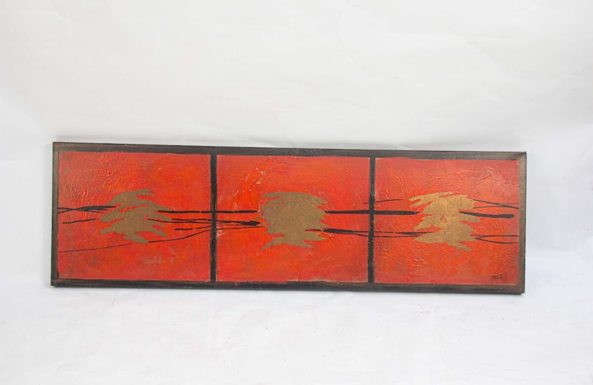 Red and Gold abstract art Red and Gold abstract art - Image 1