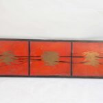 Red and Gold abstract art