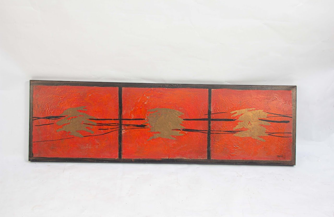 Red and Gold abstract art Red and Gold abstract art - Image 1