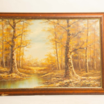 River and Forest painting