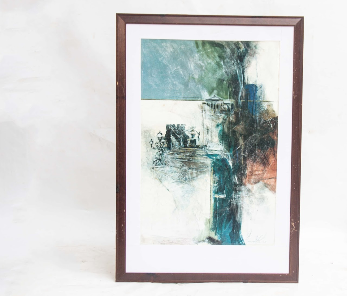 Teal mist art Teal mist art - Image 1