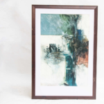 Teal mist art