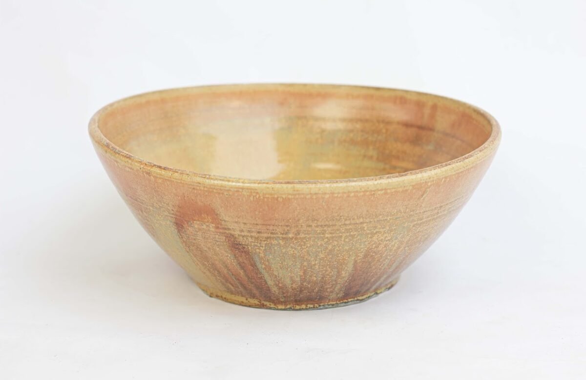 Vintage Handmade Pottery Bowl - Image 1