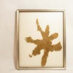White and Gold Abstract Art