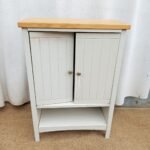 2 door wooden storage cabinet