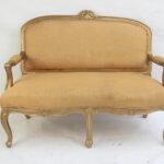 2-seater Golden giftwood armchair