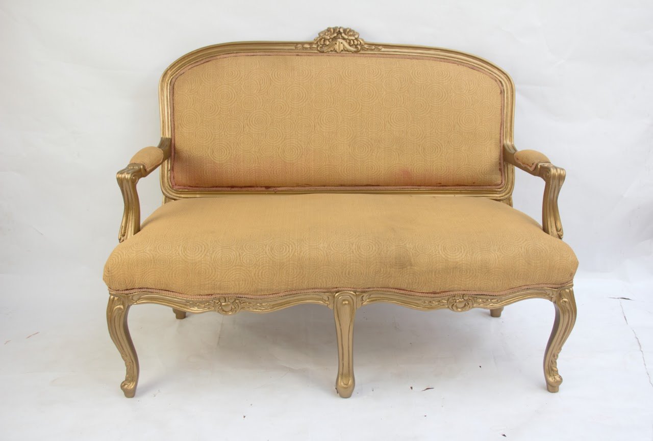 2-seater Golden giftwood armchair 2-seater Golden giftwood armchair - Image 1