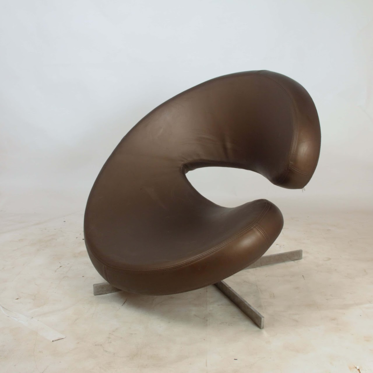 Swivel Leather Chair - Image 1