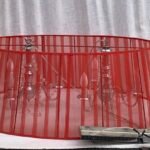 3 Arm silver Chandelier