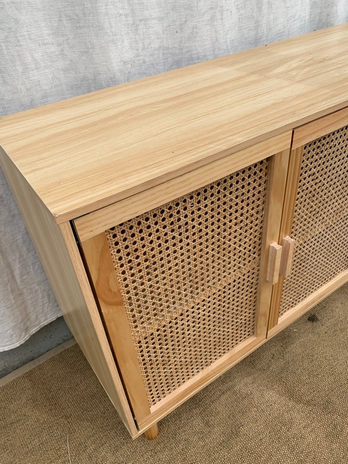 3-door rattan storage sideboard - Image 2