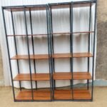 4 tiered Metal bookcase shelf