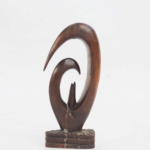 Abstract wooden sculpture