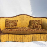Antique Carved-Back Sofa