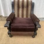 Antique brown armchair