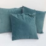 Aqua blue throw pillow