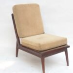 Armless wooden chair