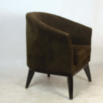 Army green armchair