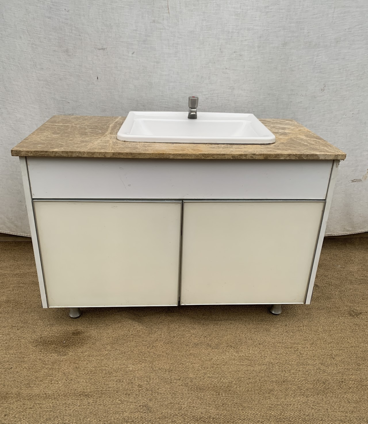 Bathroom Sink2 Bathroom Sink Vanity (Marble-Look Top) - Image 1