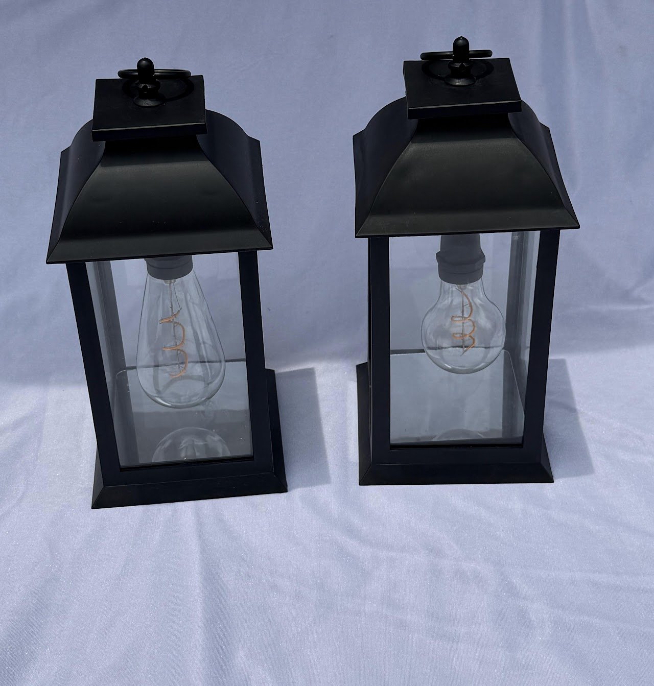 Black Metal Lanterns Black Metal Lanterns - Image 1