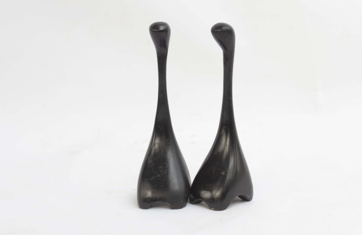 Black Wooden Sculpture Black Wooden Sculpture - Image 1