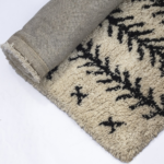 Black and White Patterned Rug