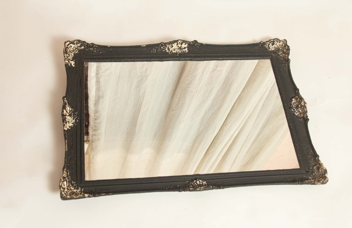 Black antique frame mirror Black antique frame mirror - Image 1