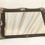 Black antique frame mirror