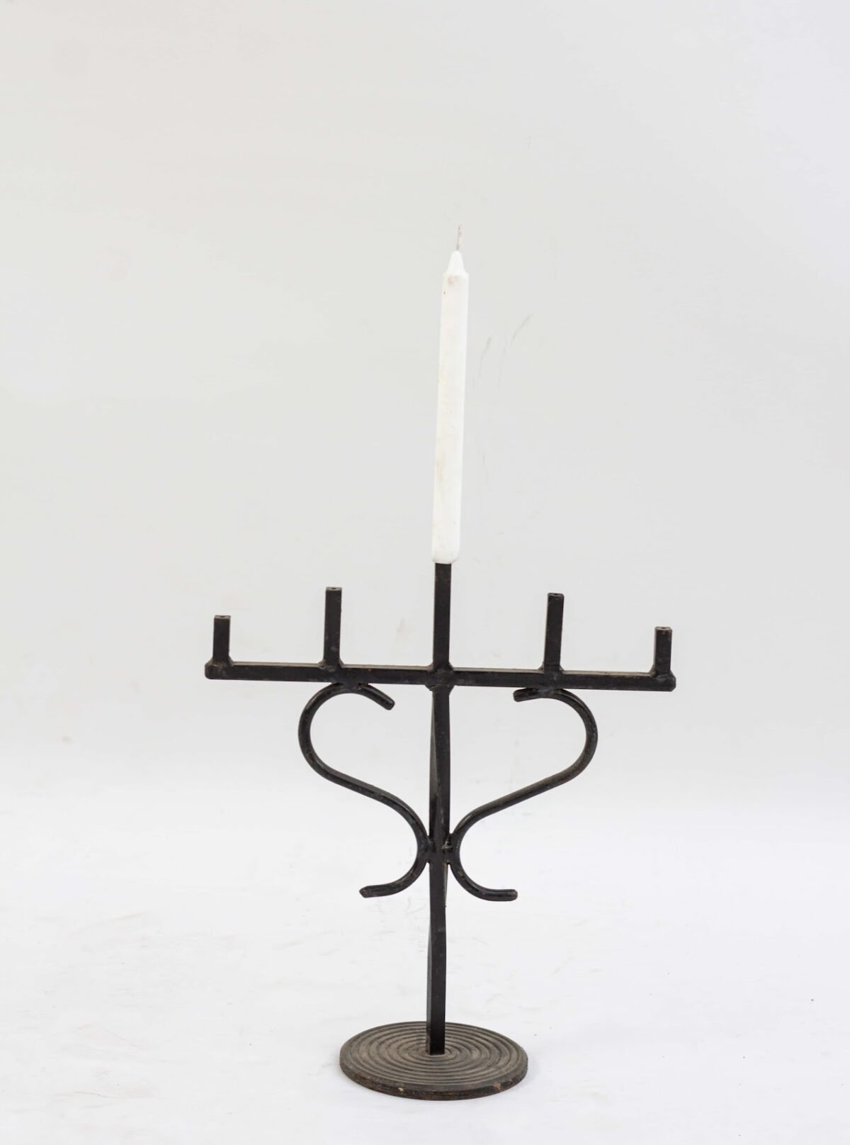 Black metal candle stand Black metal candle stand - Image 1
