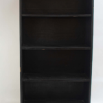 Black wooden 4 tier shelf