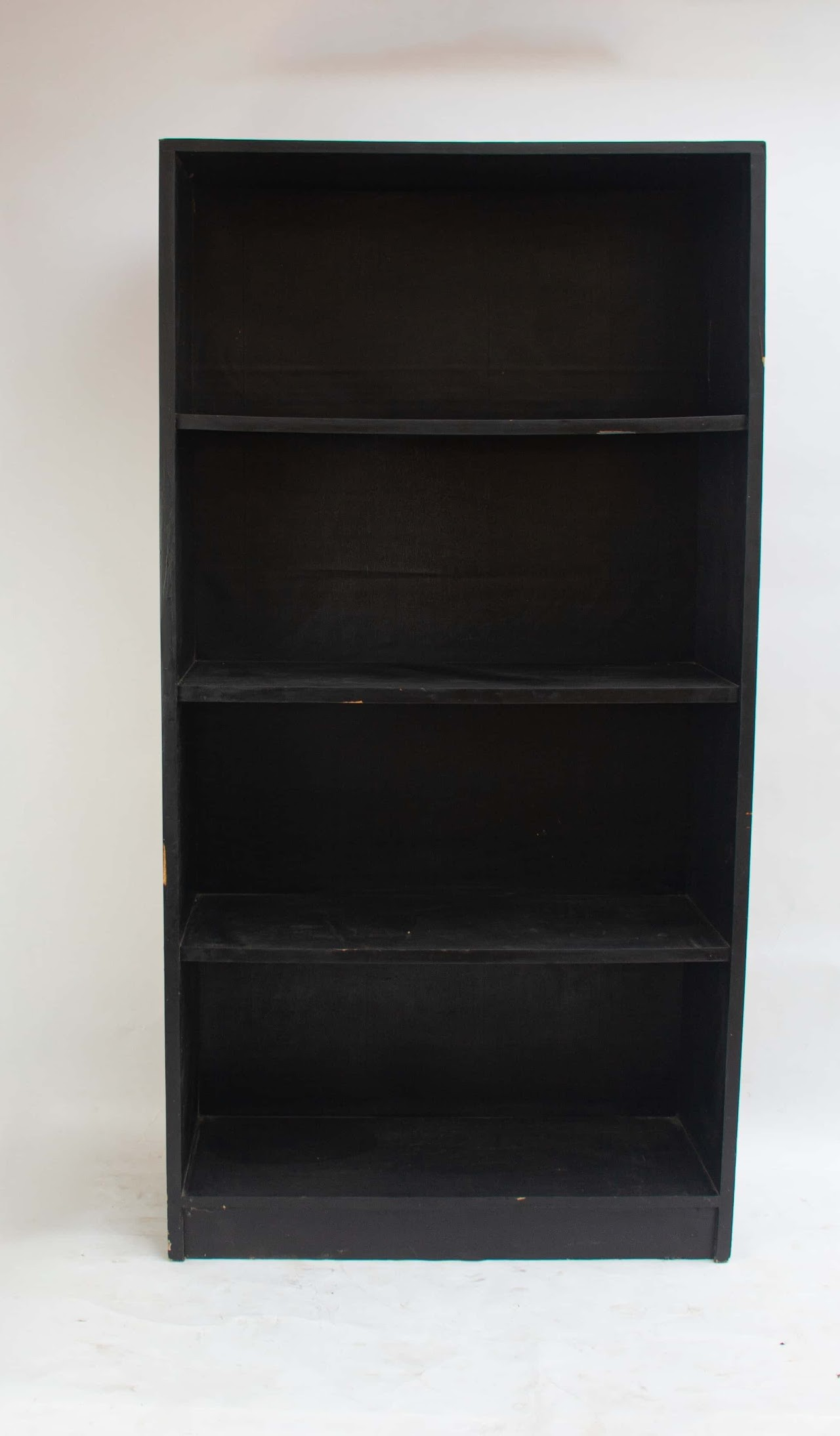 Black wooden 4 tier shelf Black wooden 4 tier shelf - Image 1