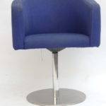 Blue swivel chair