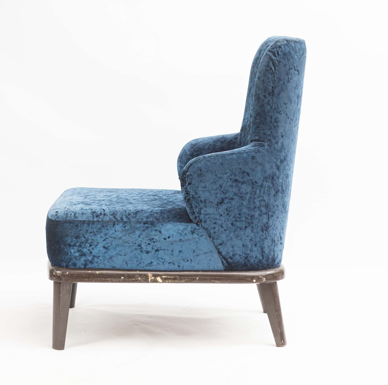 Blue velvet armchair Blue velvet armchair - Image 1