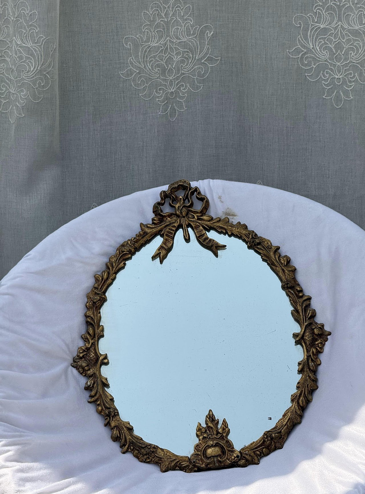 Bow Oval Mirror Bow Oval Mirror - Image 1