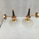 Brass wall light