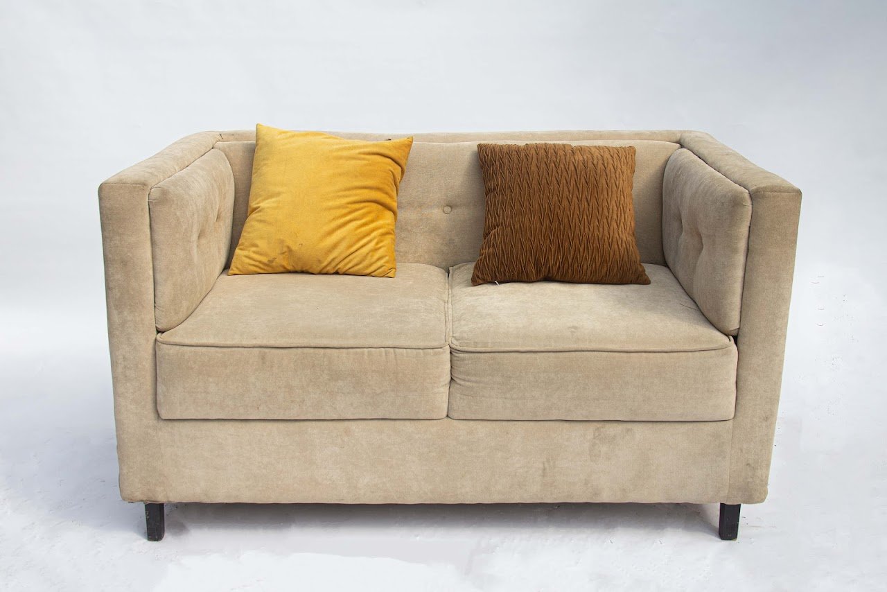 Bright Cool Beige 2Seater sofa Bright Cool Beige sofa - Image 1