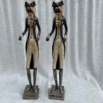 Bronze Butler Monkey figurine