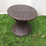 Brown Rattan Plastic Table