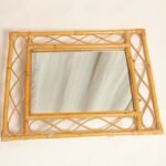 Brown Rattan Frame mirror