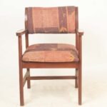 Brown Wooden Arm Chair