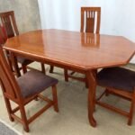 Brown Wooden Dining Set