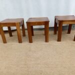 Brown side stool