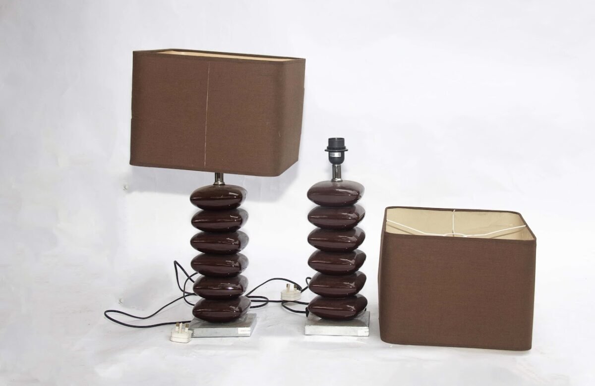 Brown table lamp - Image 1