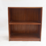 Brown wooden 2-layered shelf