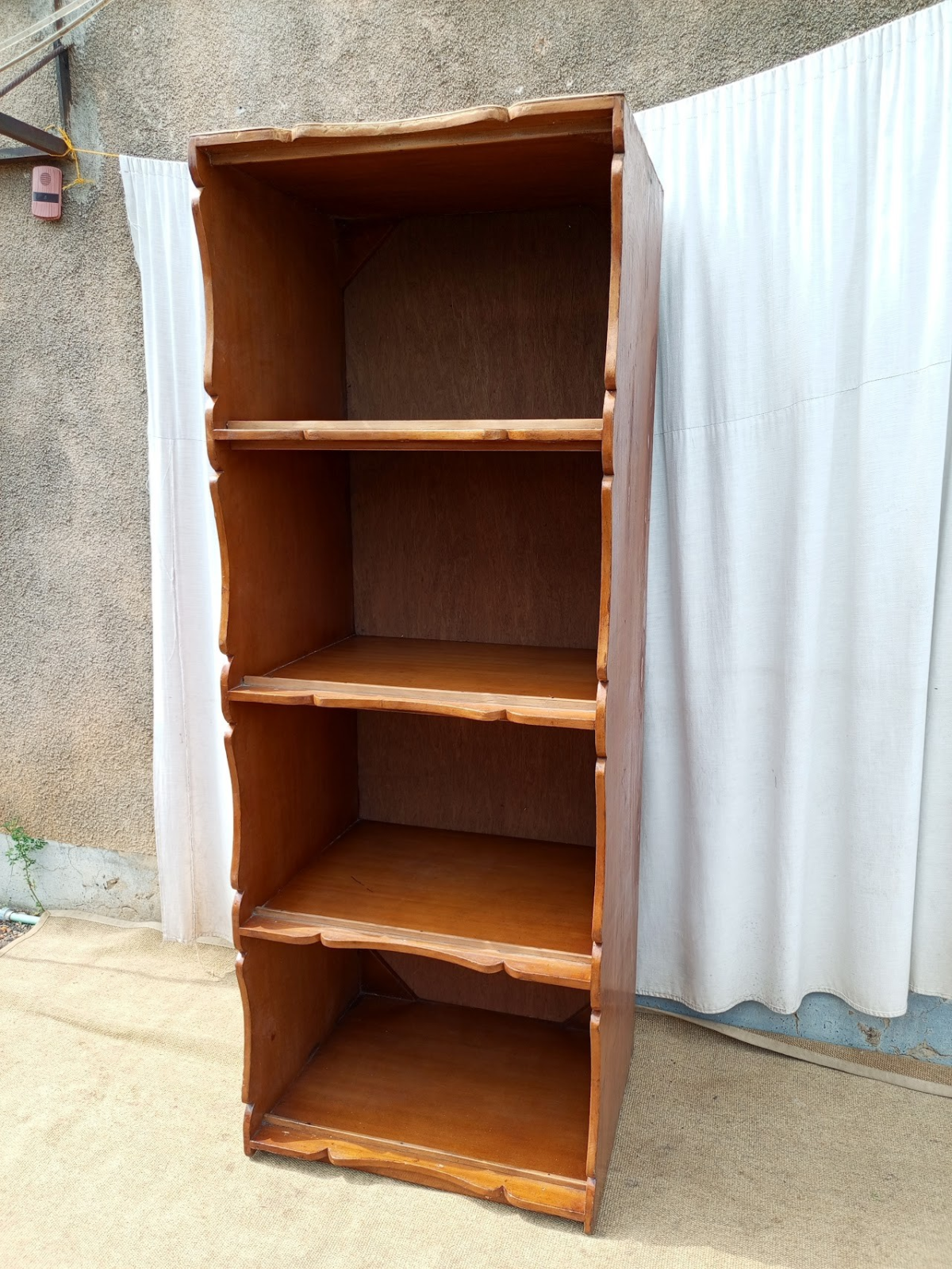 Brown wooden 4 tier shelf Brown wooden 4 tier shelf - Image 1