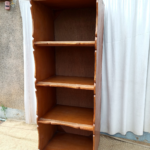 Brown wooden 4 tier shelf