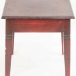 Brown wooden side table