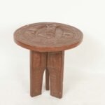 Carved wooden table